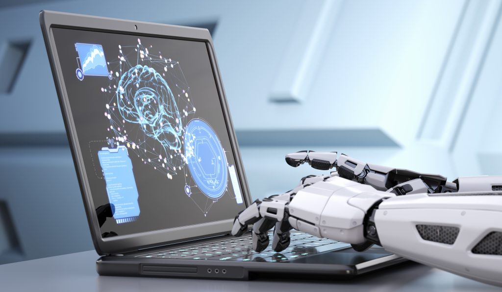 robotske-ruke-kucaju-na-tastaturi